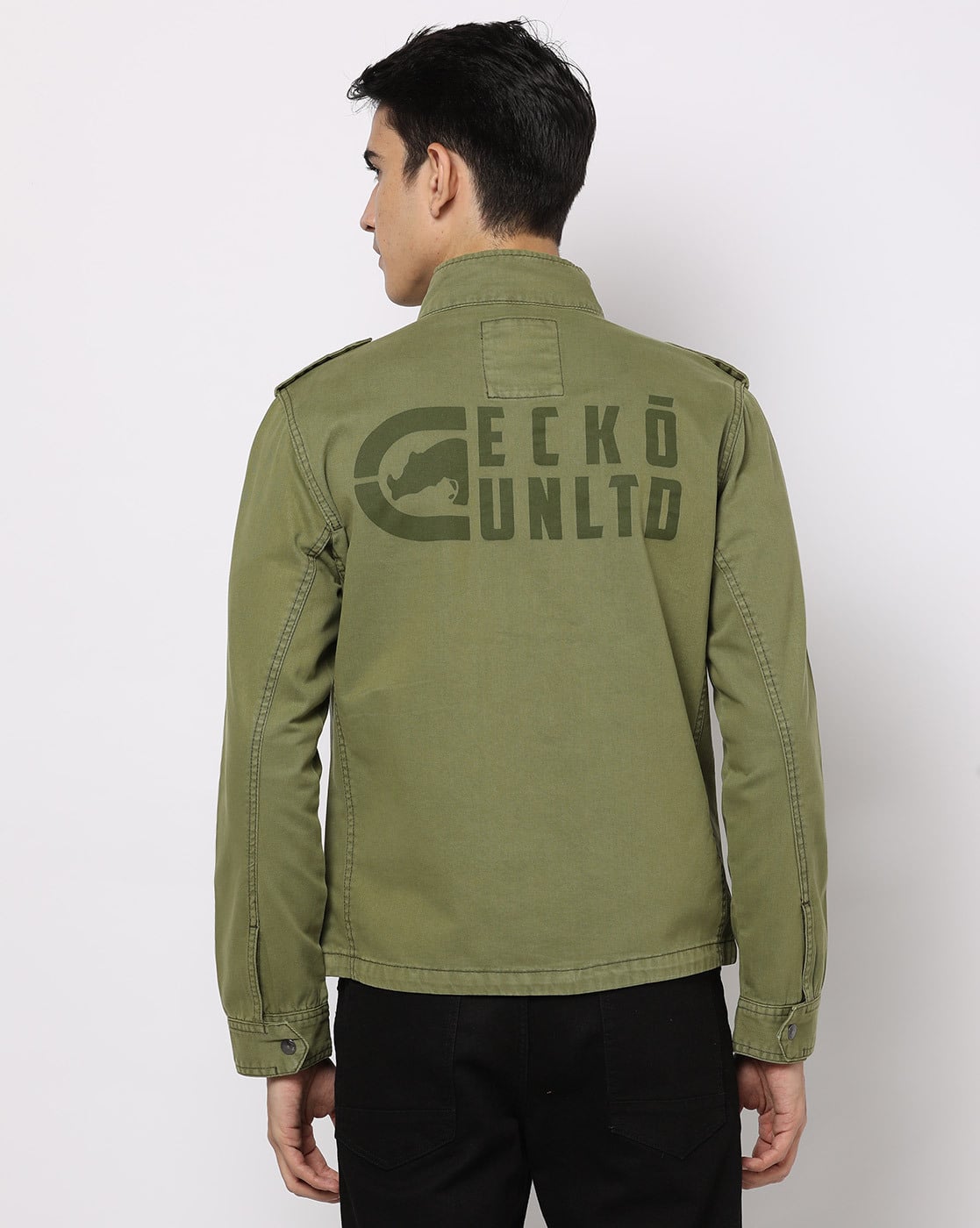 ENOF cotton work jacket 01 Olive ENOF cotton work jacket 01 Olive