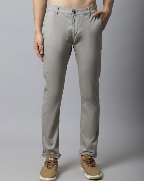 Buy Cantabil Cantabil Men Khaki Trousers at Redfynd