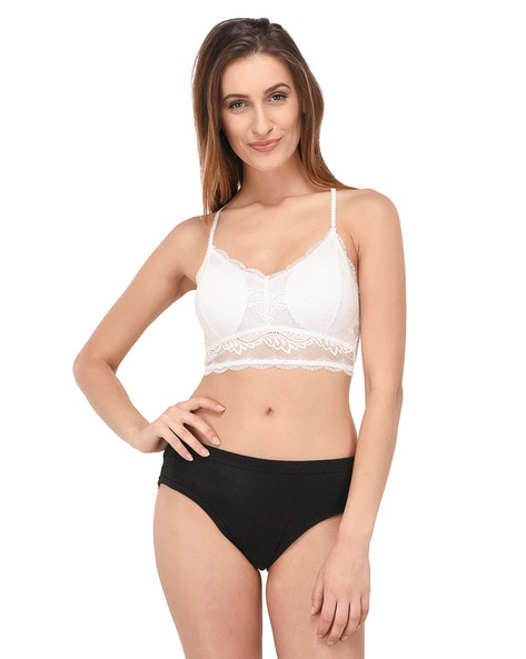 Buy Lace Bralette Set Online In India -  India