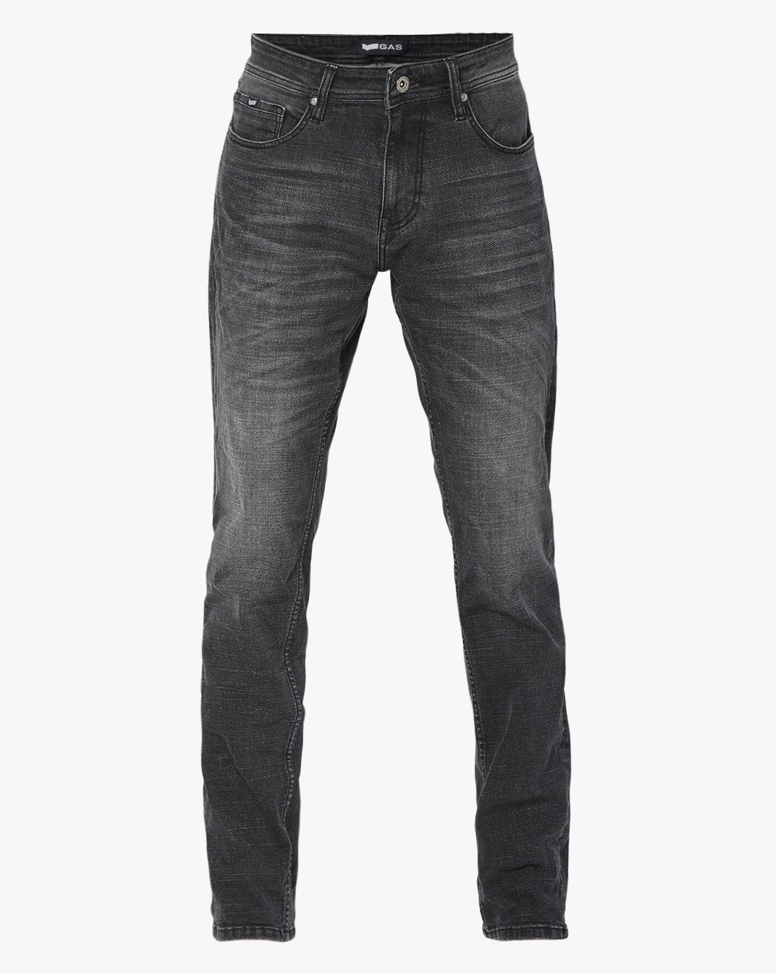 Buy GAS Men Charcoal Grey Morrison Straight Fit Jeans - Jeans for Men  518219 | Myntra