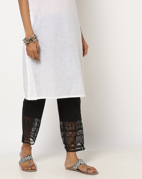 Pants with Lace Panel Price in India