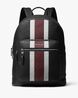 HudsonPebbledLeatherandLogoStripeBackpack