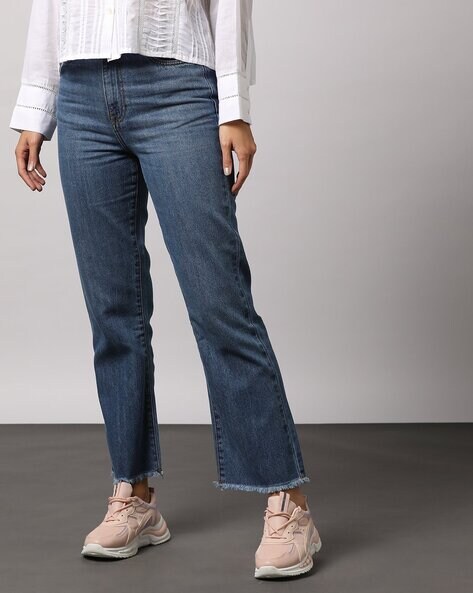 Buy Light Blue Jeans & Jeggings for Women by Outryt Online