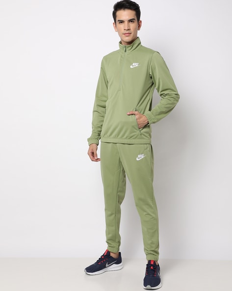 Men's Nike Tracksuit Set Swoosh Crew Neck Sweatshirt Pants Grey Red Mix  Match | eBay
