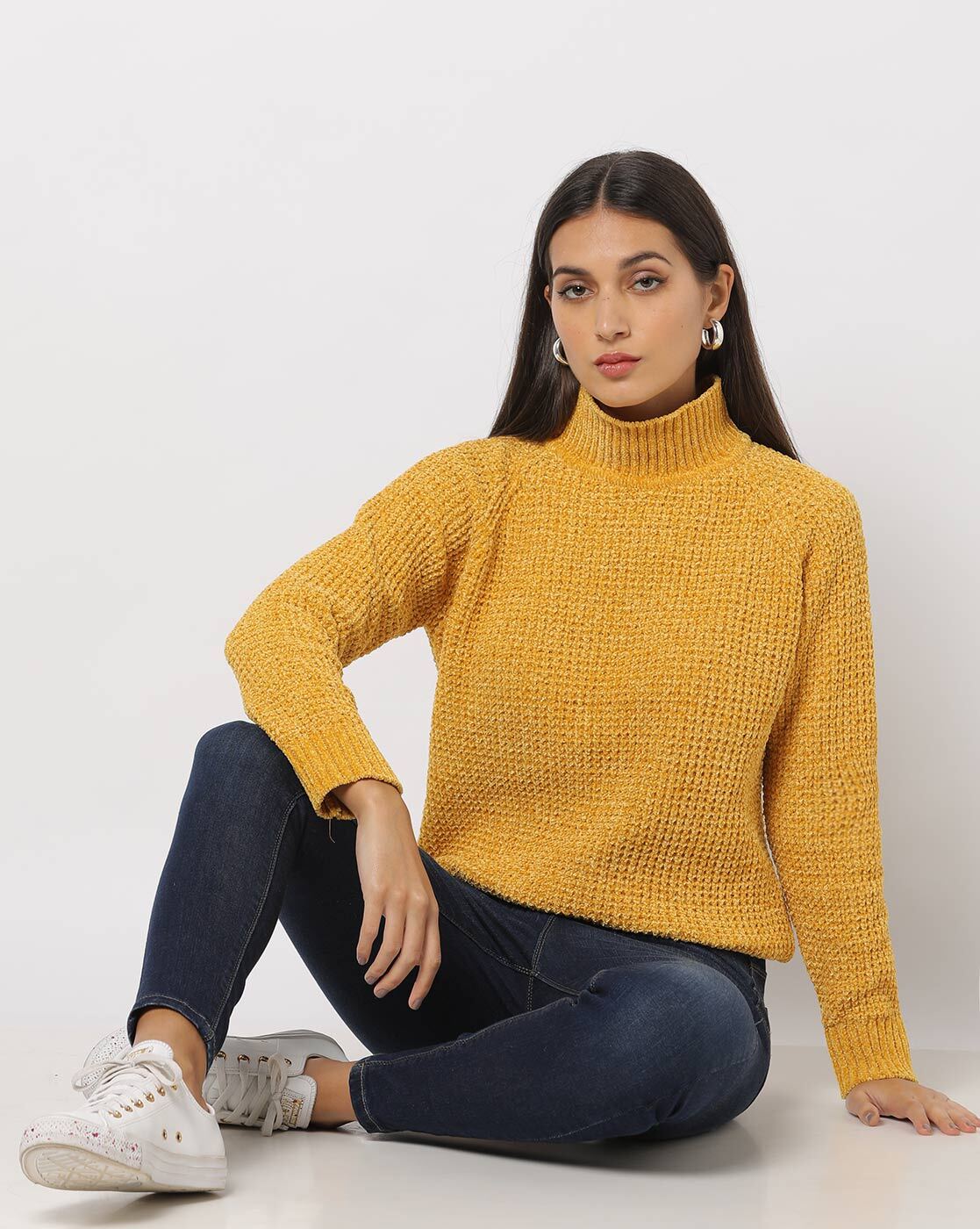 Mustard chenille outlet jumper