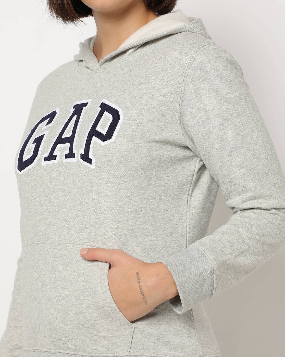 Buy Heather Grey Sweatshirt u0026 Hoodies for Women by GAP Online | Ajio.com