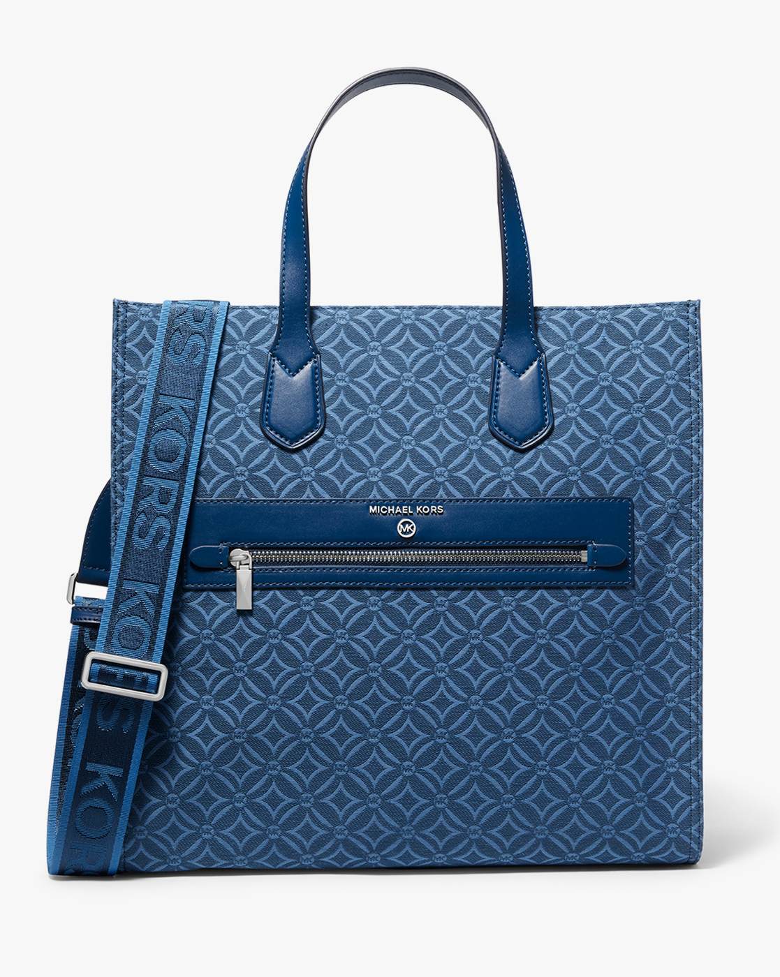 Sold at Auction: Blue Michael Kors Never Full Tote Bag