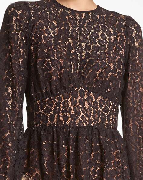 Buy Michael Kors Leopard Corded Lace Mini A-Line Dress