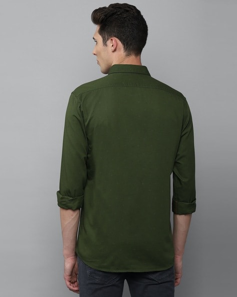 Buy Khoday Williams Men Green Solid Regular Fit Casual Shirt Online at Low  Prices in India - Paytmmall.com