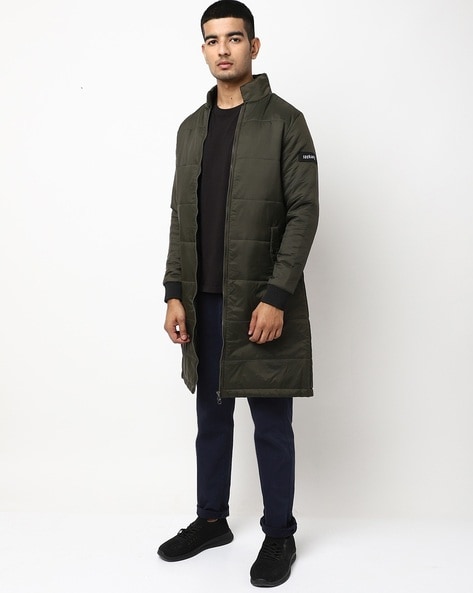 SELECTED Longline Puffer Jacket With Hood in Black for Men | Lyst