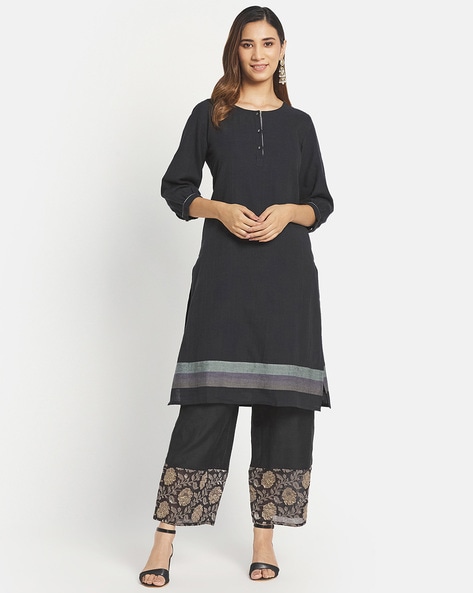 Buy Black Kurtas for Women by Fabindia Online Ajio