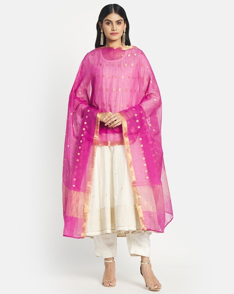 Silk Woven Dupatta Price in India