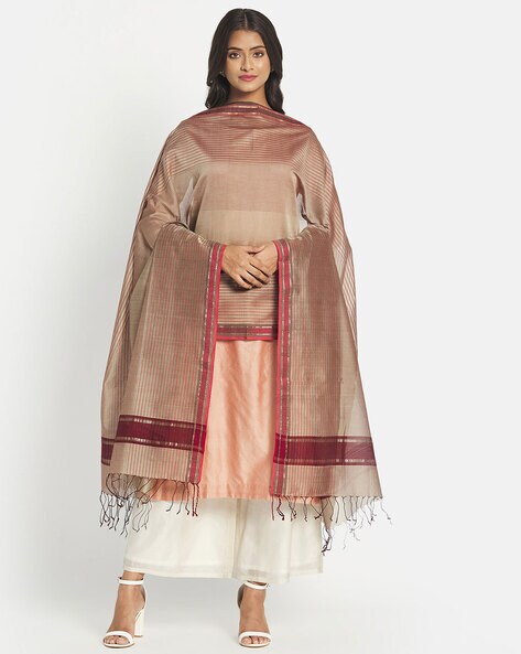 Maheshwari Silk Dupatta Price in India