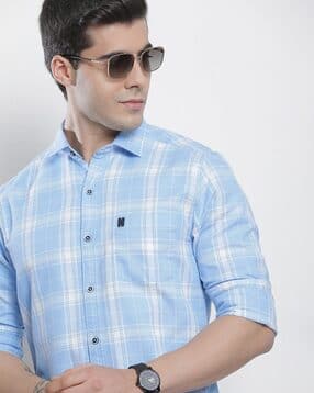 the indian garage co Checked Shirt with Patch Pocket-picture-27