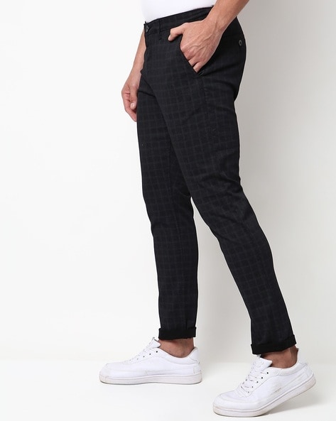 Mens Skinny Check Trousers | ShopStyle