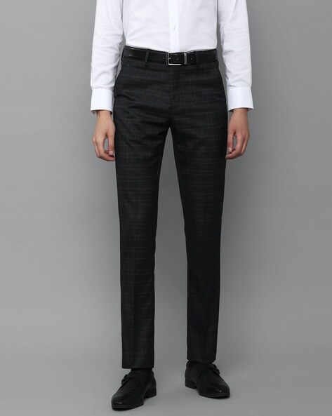Buy Louis Philippe Black Trousers Online - 737124