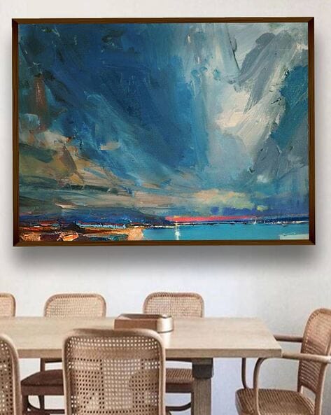 Multi Colour Abstract Acrylic Painting Canvas Large Canvas Home