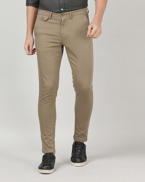 Navy Slim Fit Bi-stretch Trousers | Woolworths.co.za