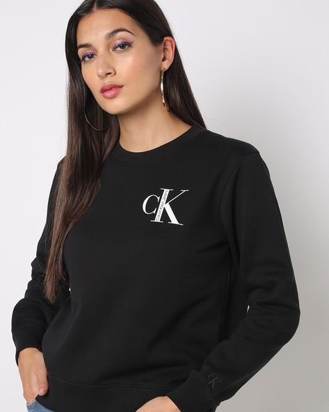 Calvin klein deals sweatshirt ladies