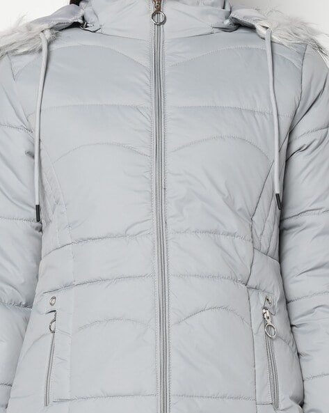 Women's Detachable Sleeve Rex Jacket Snow Grey