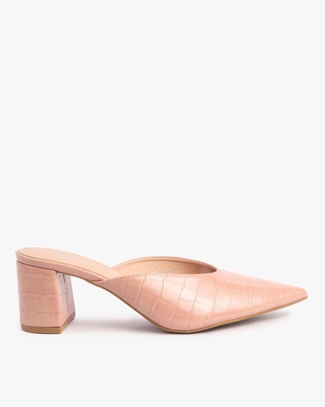 Block heel mules online zara