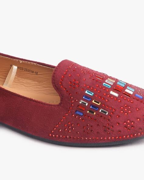 Embellished Slip-On Ballerinas