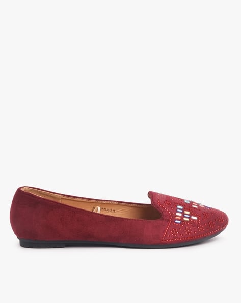 Embellished Slip-On Ballerinas