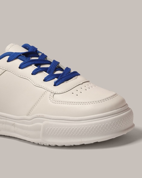 OUT OF OFFICE CALF LEATHER WHITE BLUE F in blue | Off-White™ Official US