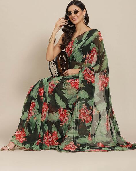 Buy Green Sarees for Women by TIKHI IMLI Online