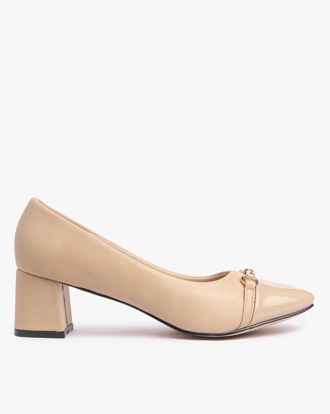 Buy Beige Heeled Shoes for Women by VIVIANA Online | Ajio.com