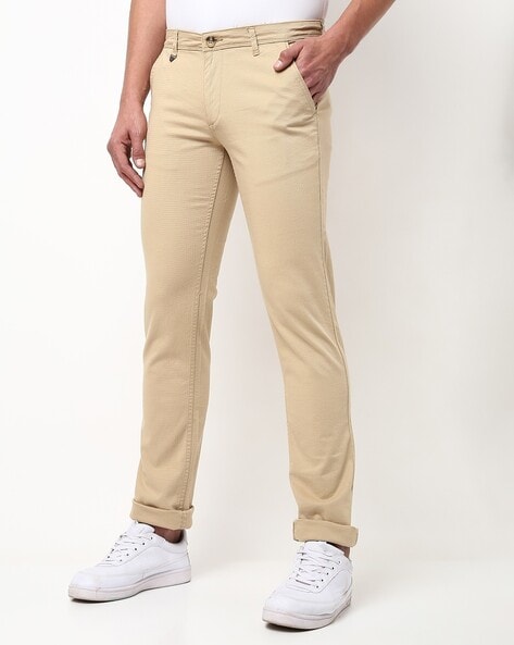 Brown Plain Comfortable And Cream Color Skin Fit Cotton Mens Trouser, 28 To  40 Length at Best Price in Delhi | Shree Vimal Garments