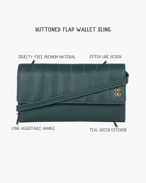 Wallet with sling online strap