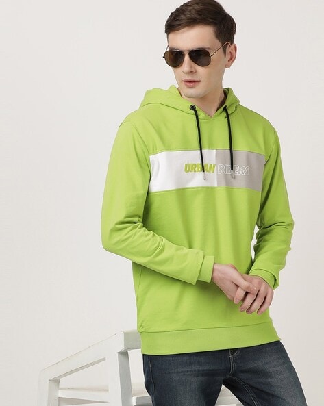 Mens lime hot sale green hoodie