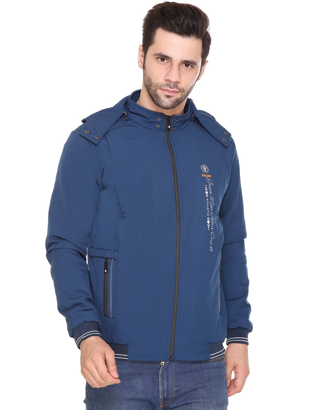 Buy Blue Jackets & Coats for Men by Kajar Online | Ajio.com