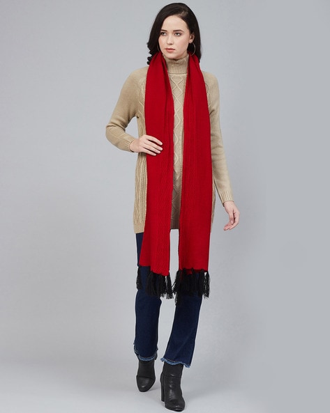 Knitted Stole with Frills Price in India