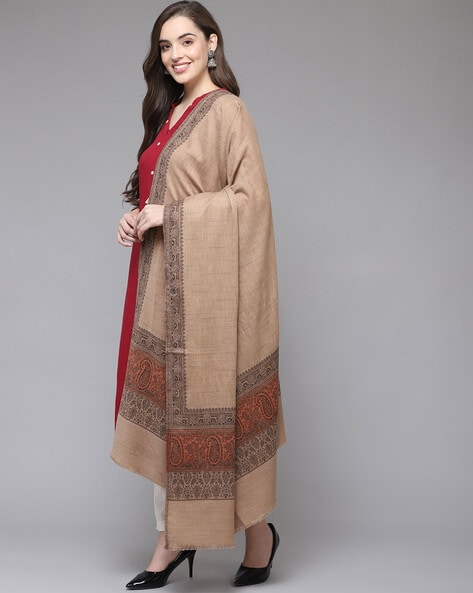 Shawl with Fringed Border Price in India