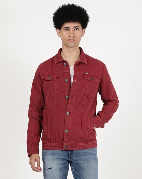 Preserve more than 192 red denim jacket men super hot