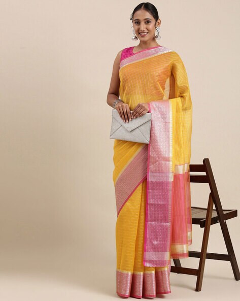 Perfectblue cotton sale silk saree