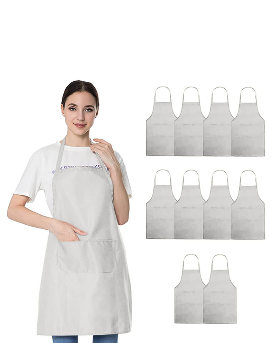 Ladies sale white apron