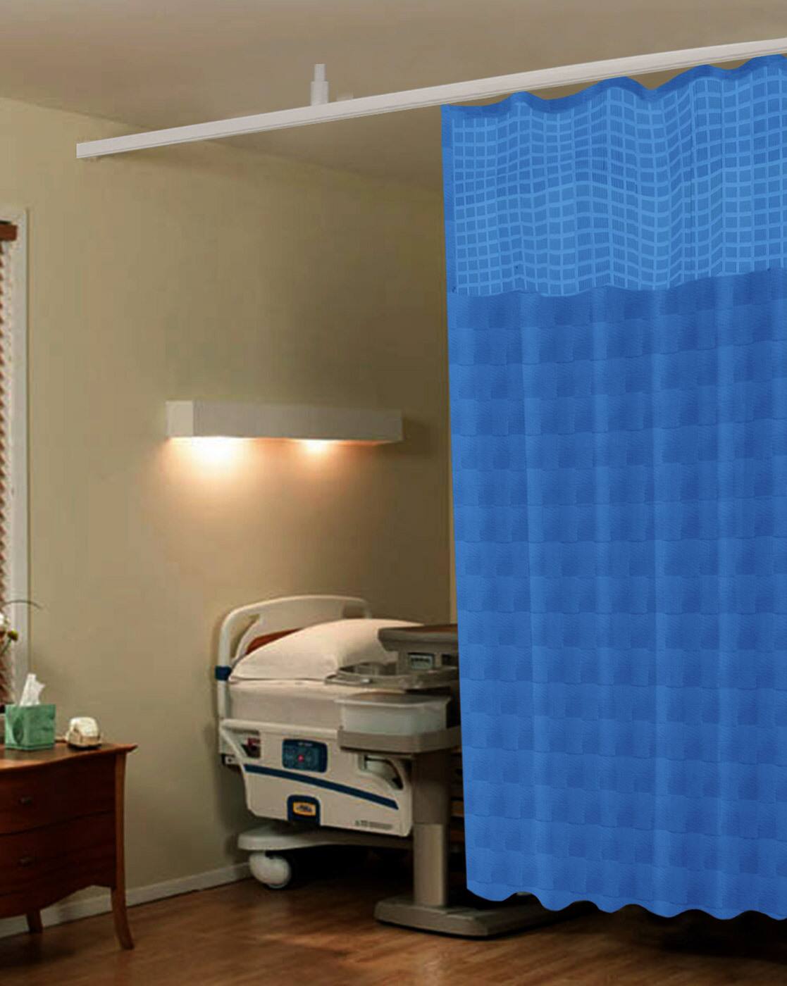 Blue Bath Curtains For Home Kitchen By Lushomes Online Ajio Com