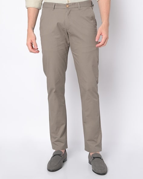 Buy grey Trousers Pants for Men by DUKE Online Ajio