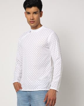 shatranj Embroidered Short Kurta-picture-35