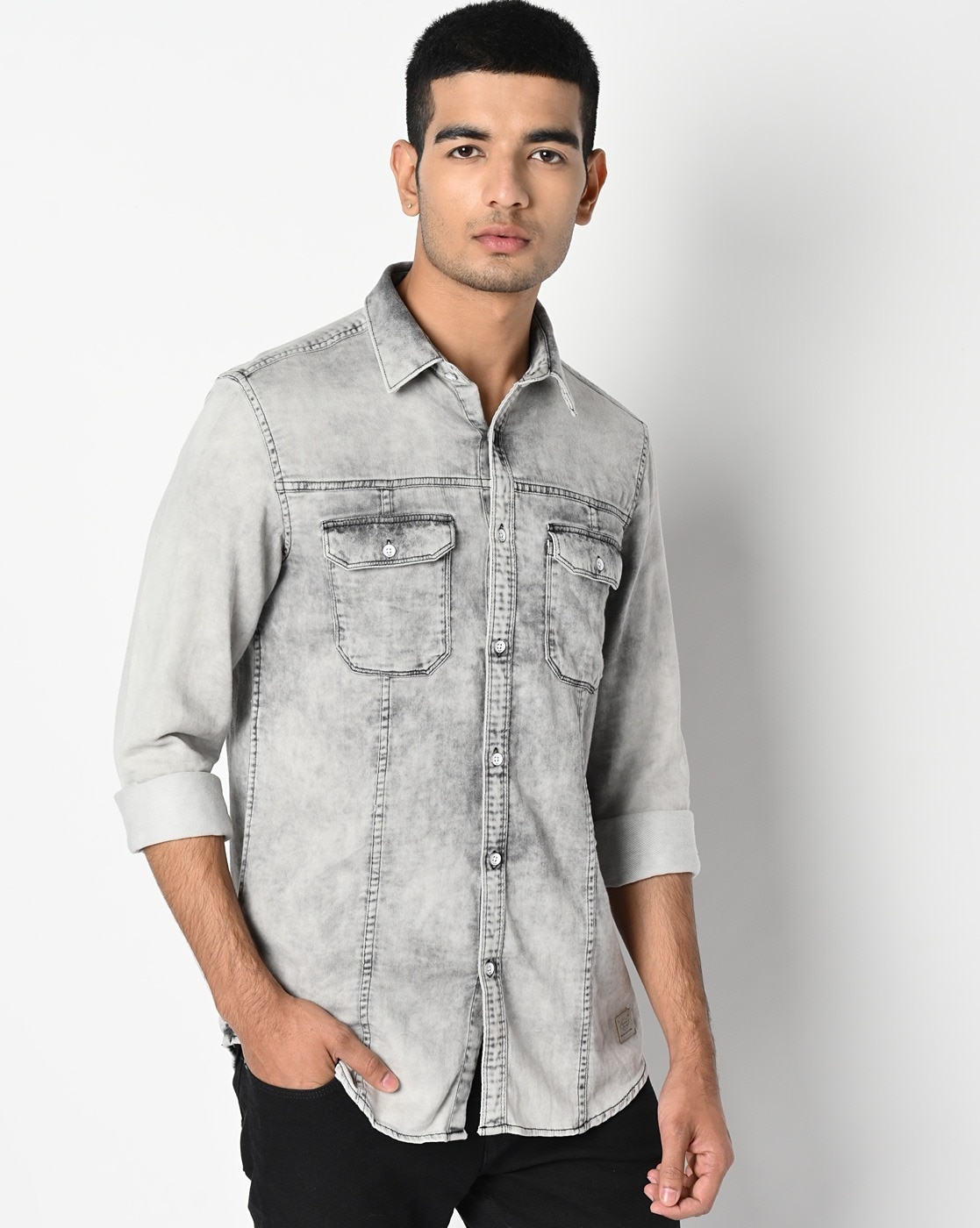 Buy Grey Shirts for Men by LEE COOPER Online