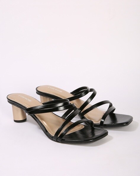 Topshop nature discount strappy block heel