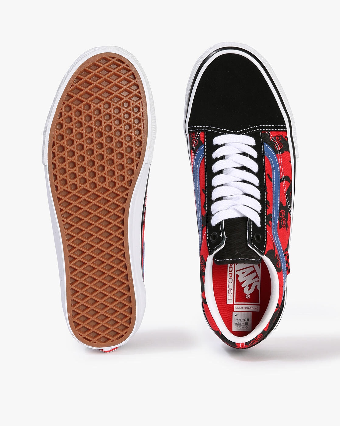 Vans old skool online montant rouge