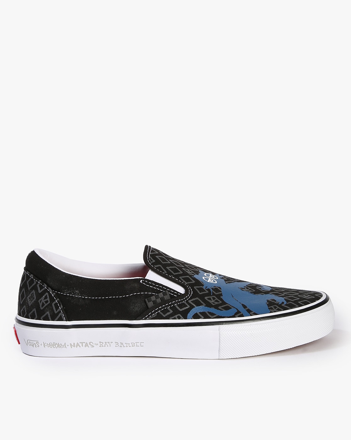 All black sale van slip ons