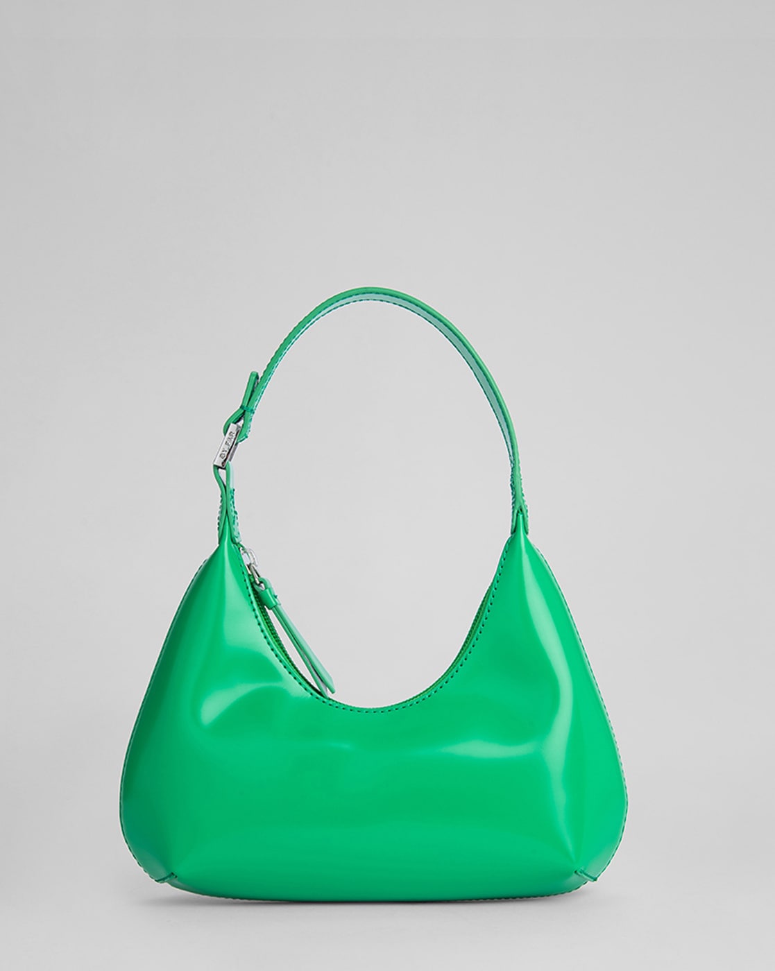 Baby Amber Semi Patent Leather Mini Hobo Bag