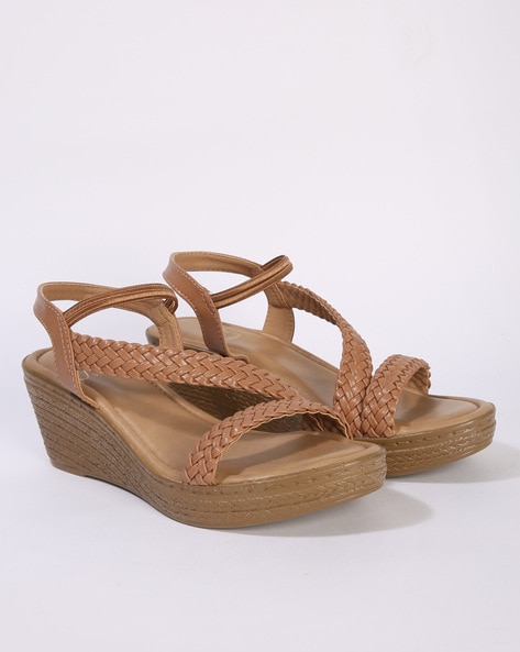 Buy Brown Heeled Sandals for Women by Five By Inc.5 Online | Ajio.com