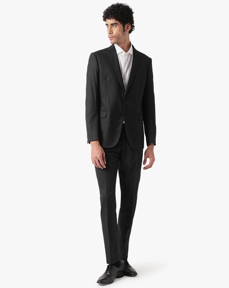 Armani black hot sale suit