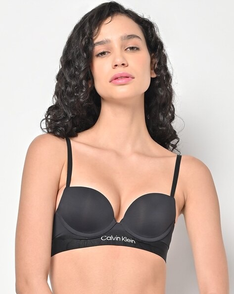 Buy Calvin Klein Push-Up Bra with Brand Knit Underband at Redfynd